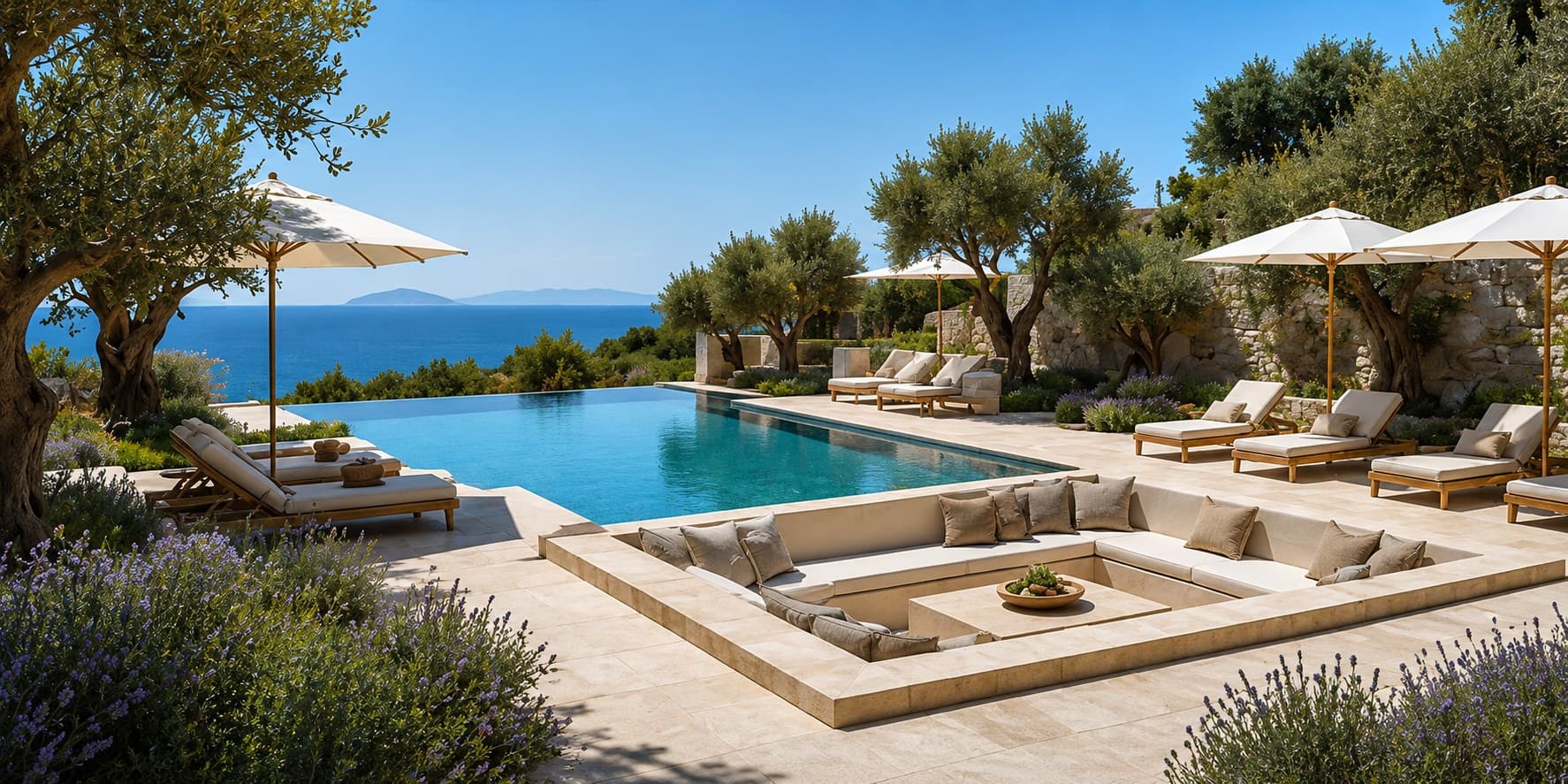 Cesme Courtyard Villa project view