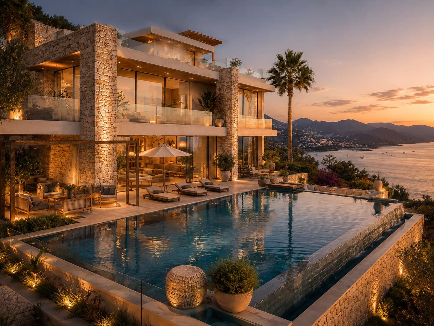 منظر من مشروع Kalkan Selene Villa
