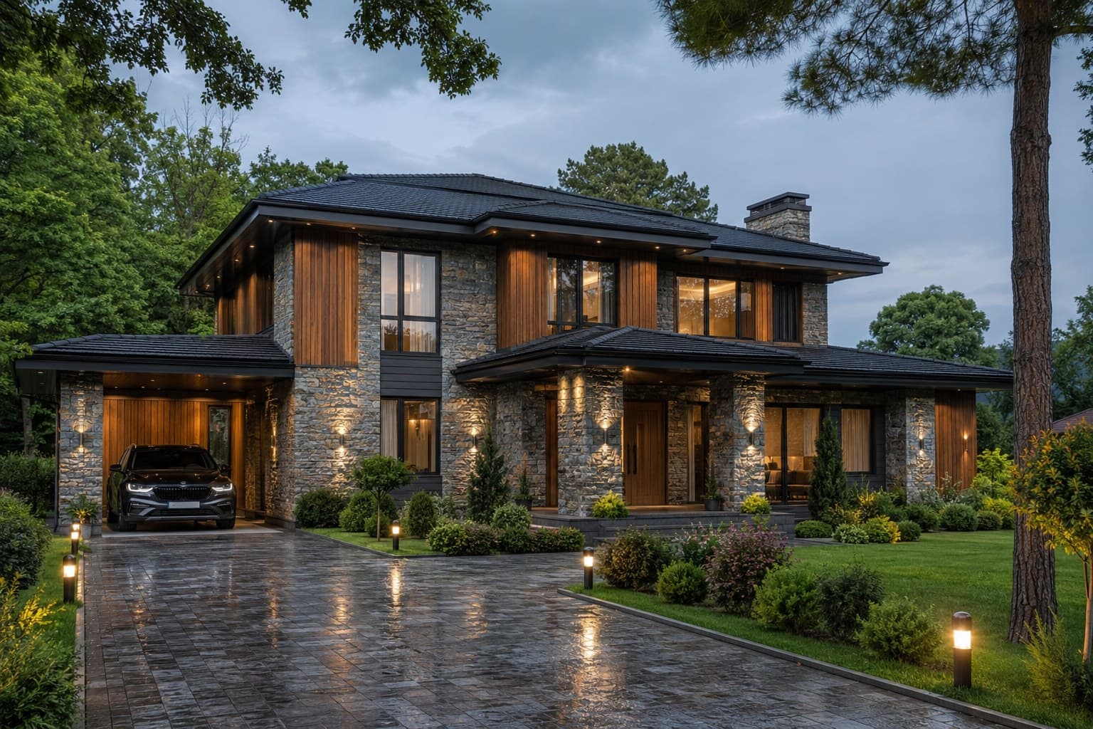 منظر من مشروع Sakarya Çamlık Villa