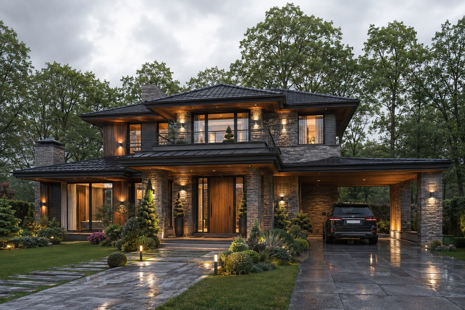 منظر من مشروع Sakarya Çamlık Villa