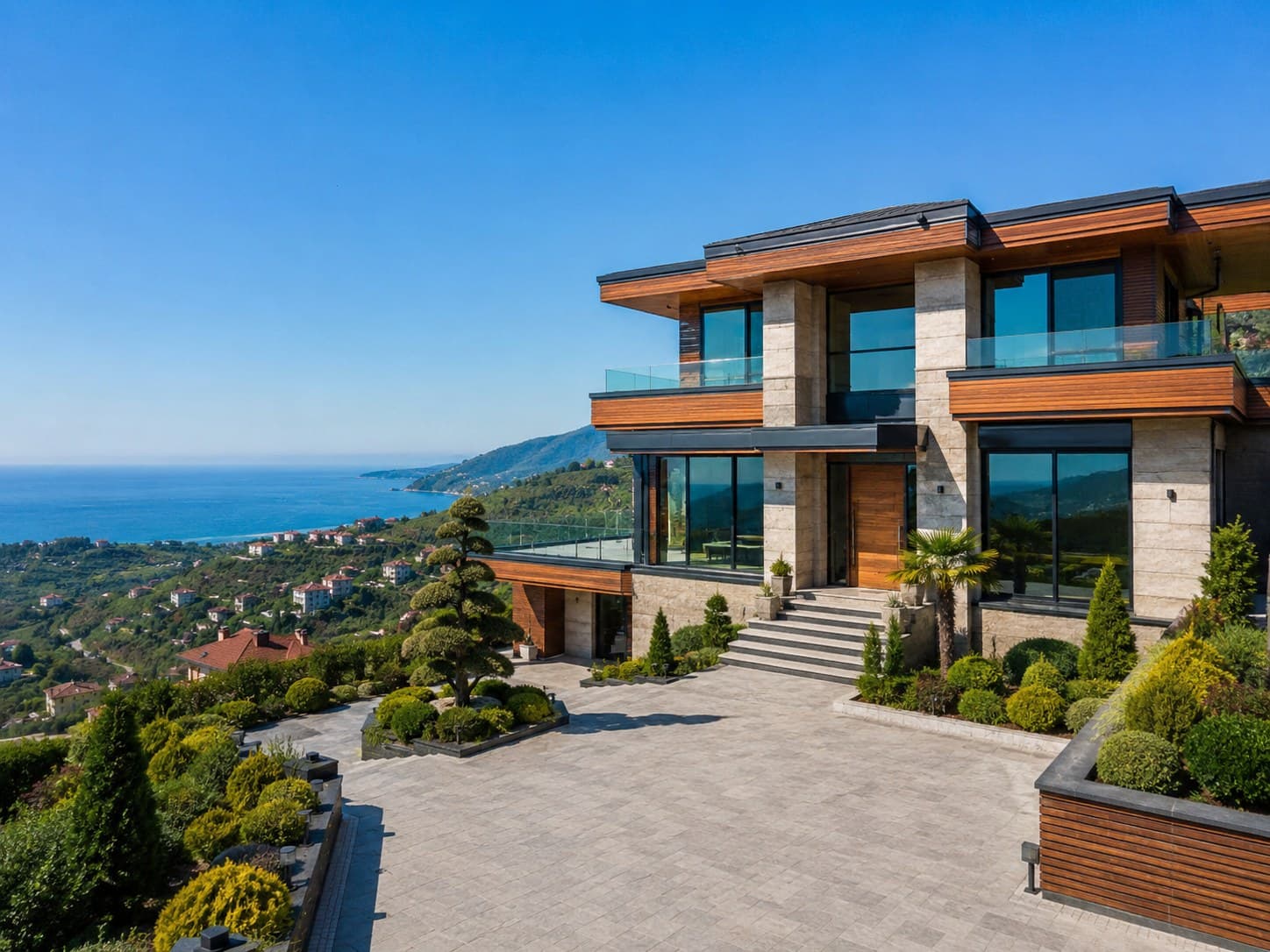 Trabzon Panoramik Deniz Manzaralı Lüks Villa — Ortahisar, Trabzon