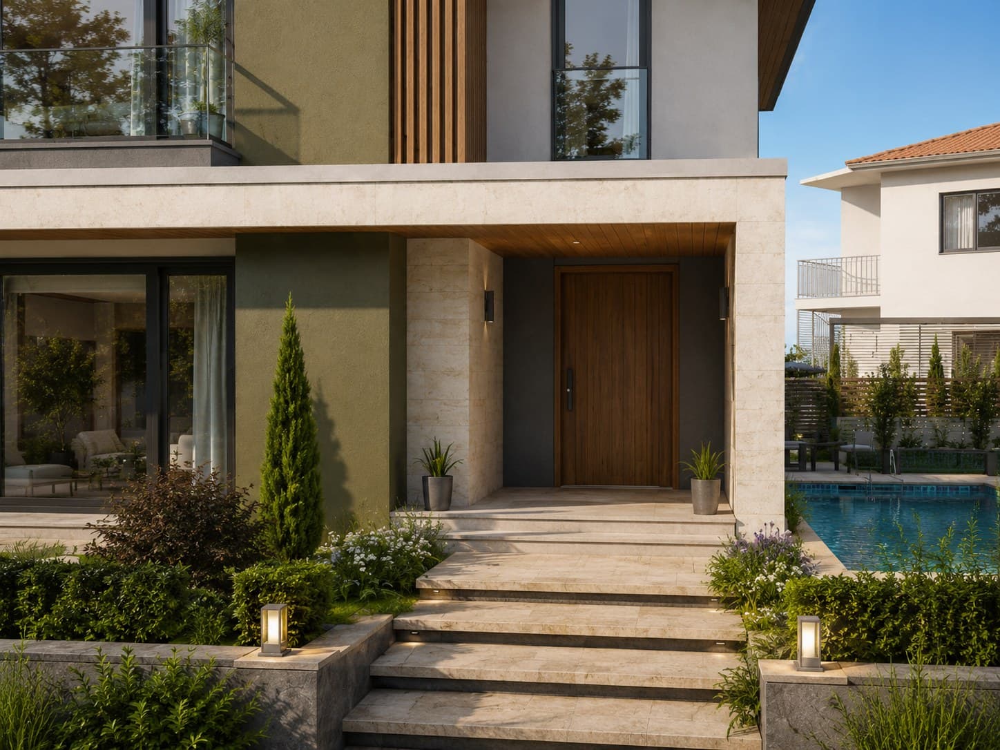 منظر من مشروع Bademli Olive Garden Villa