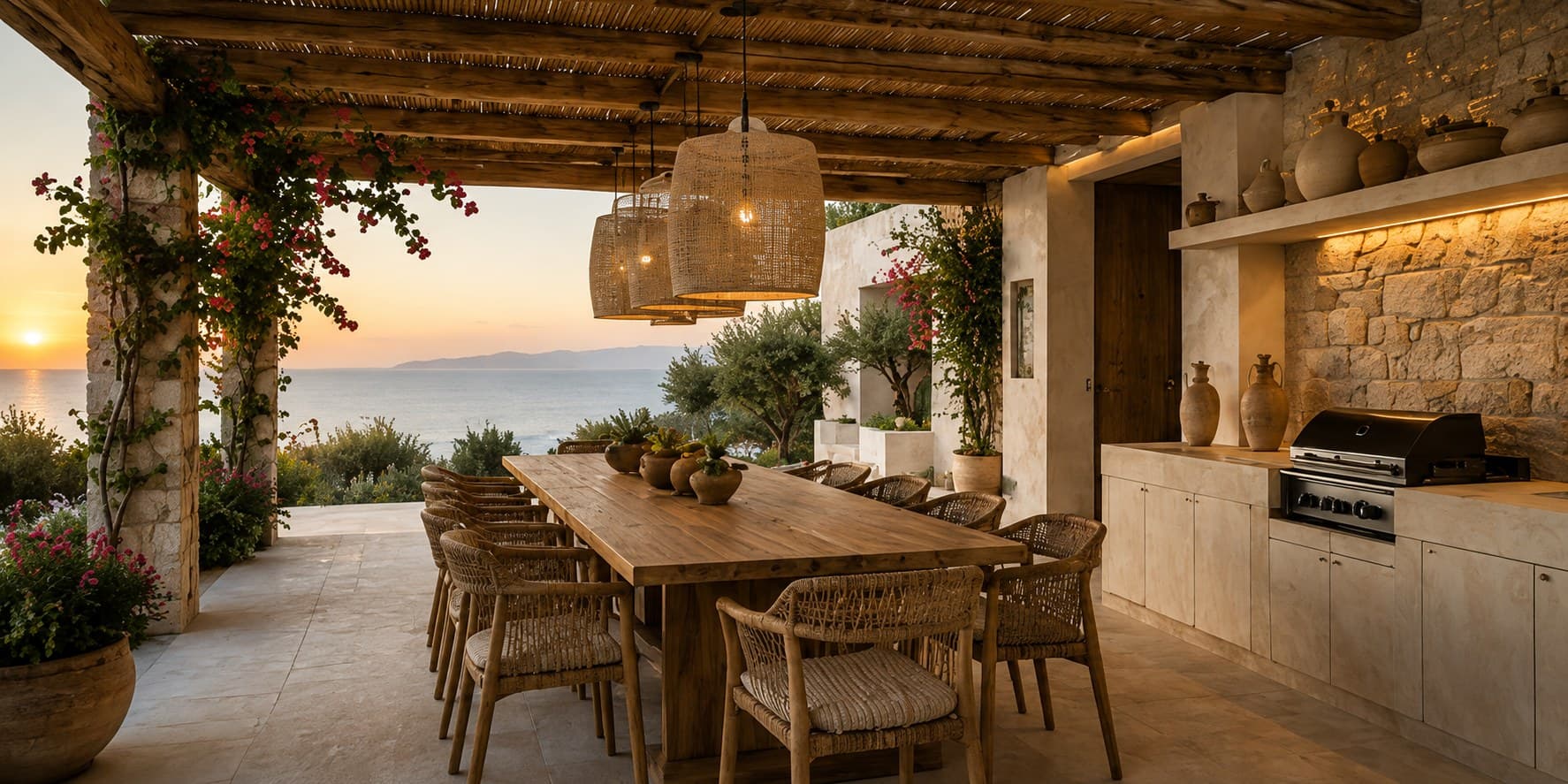 Cesme Courtyard Villa project view