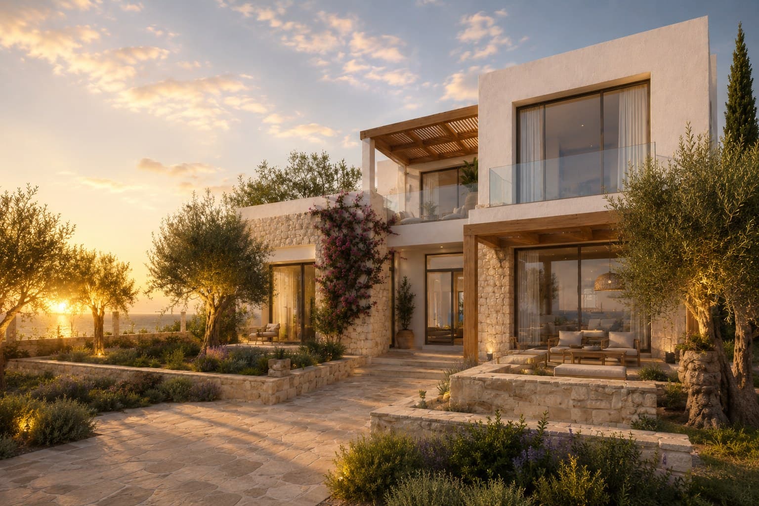 نمایی از پروژهٔ Cesme Olive Horizon Villa