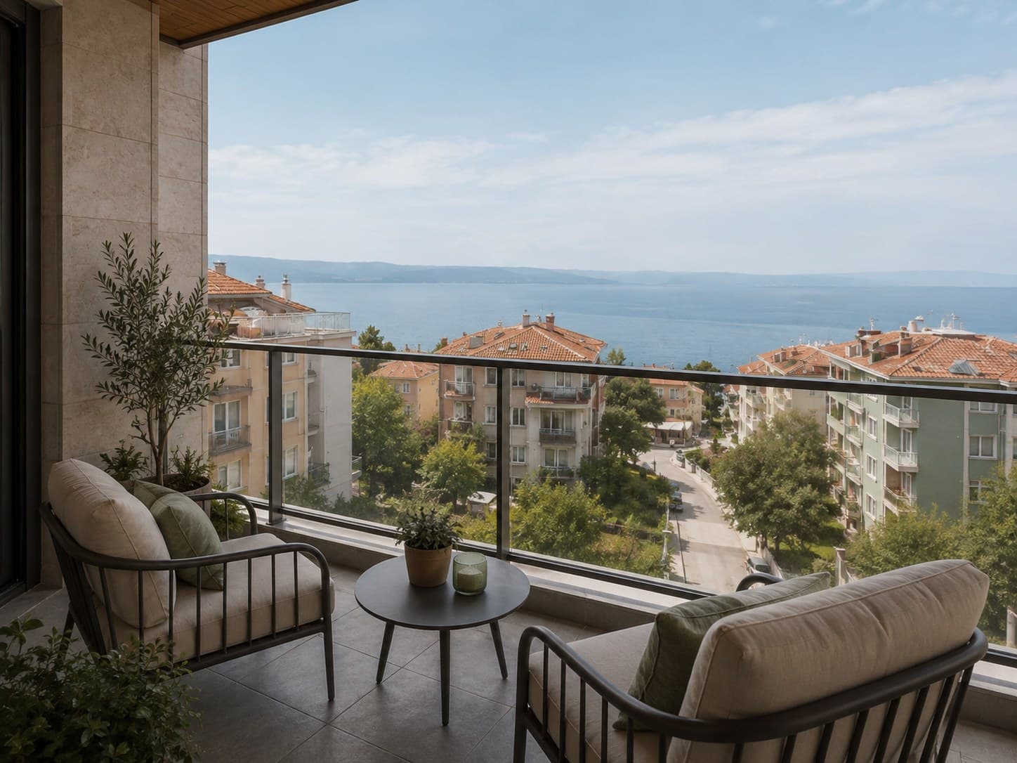 منظر من مشروع Çınarcık Hillside Family Apartments