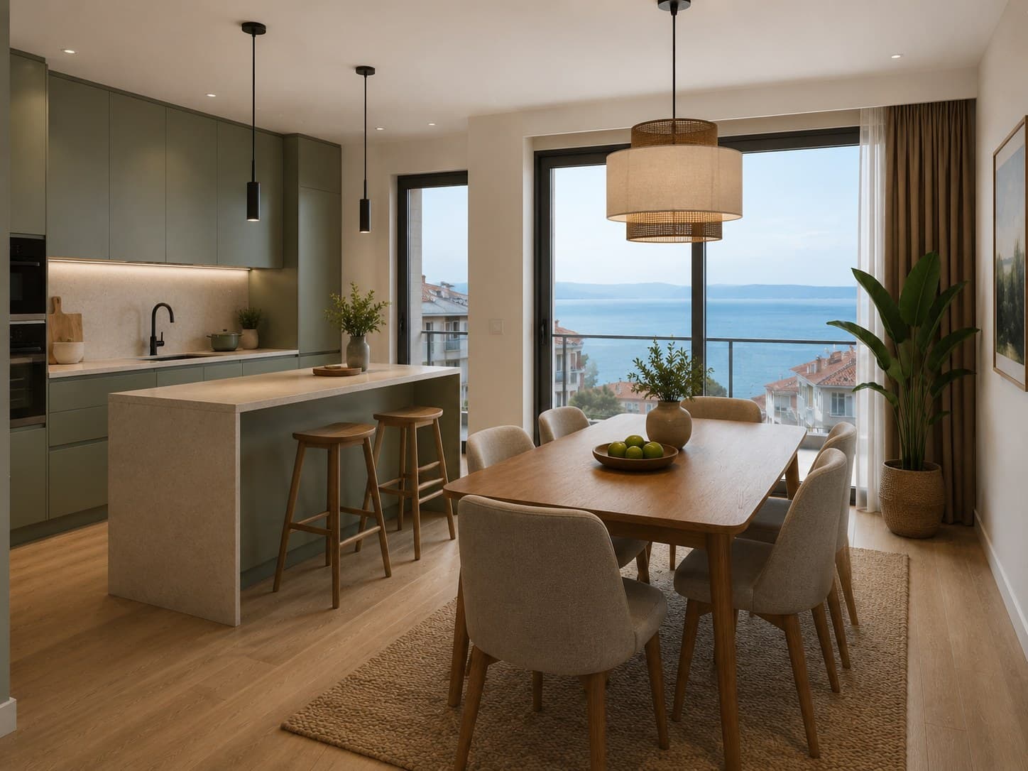 منظر من مشروع Çınarcık Hillside Family Apartments