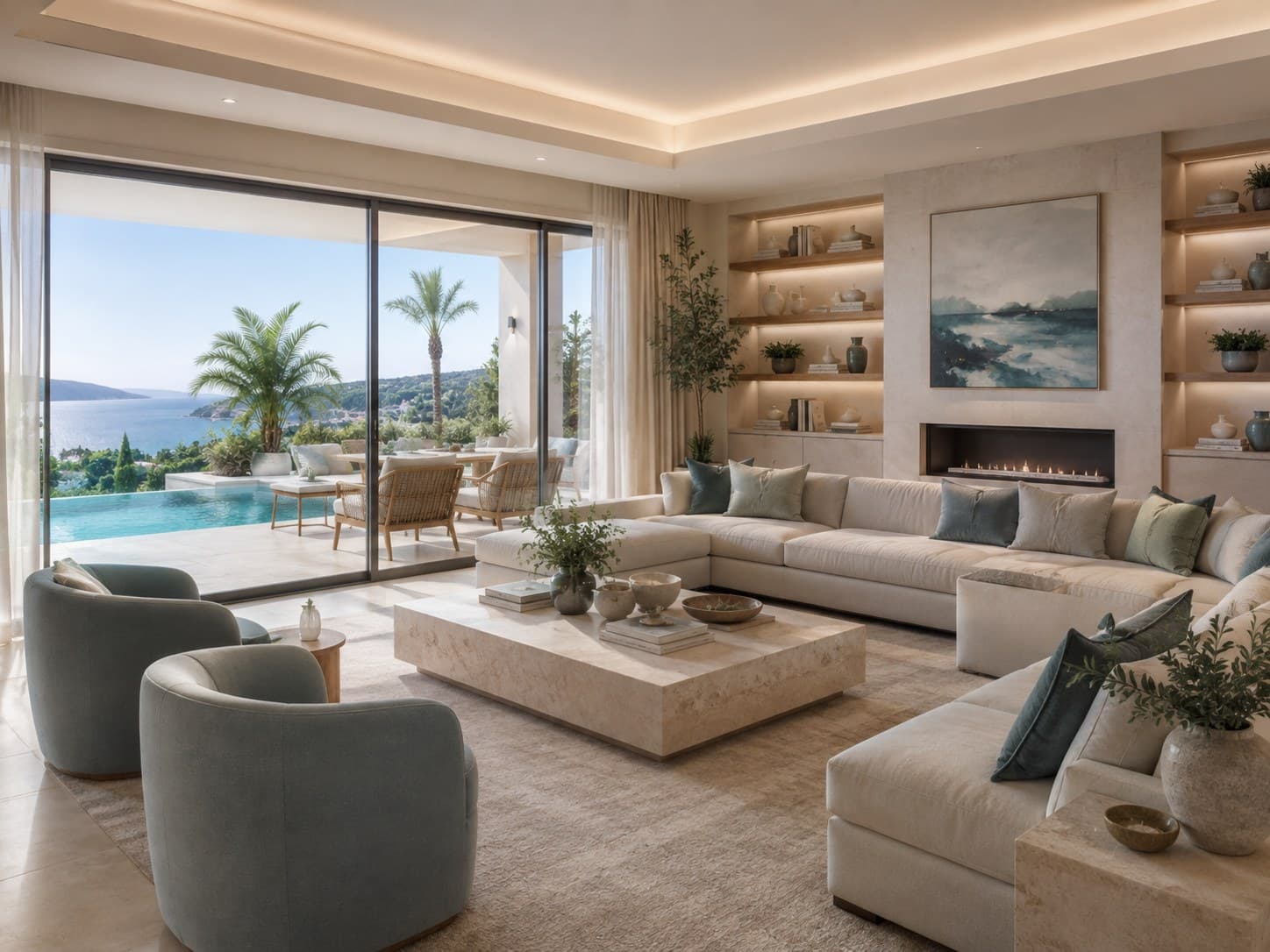 منظر من مشروع Davultepe Horizon Villa