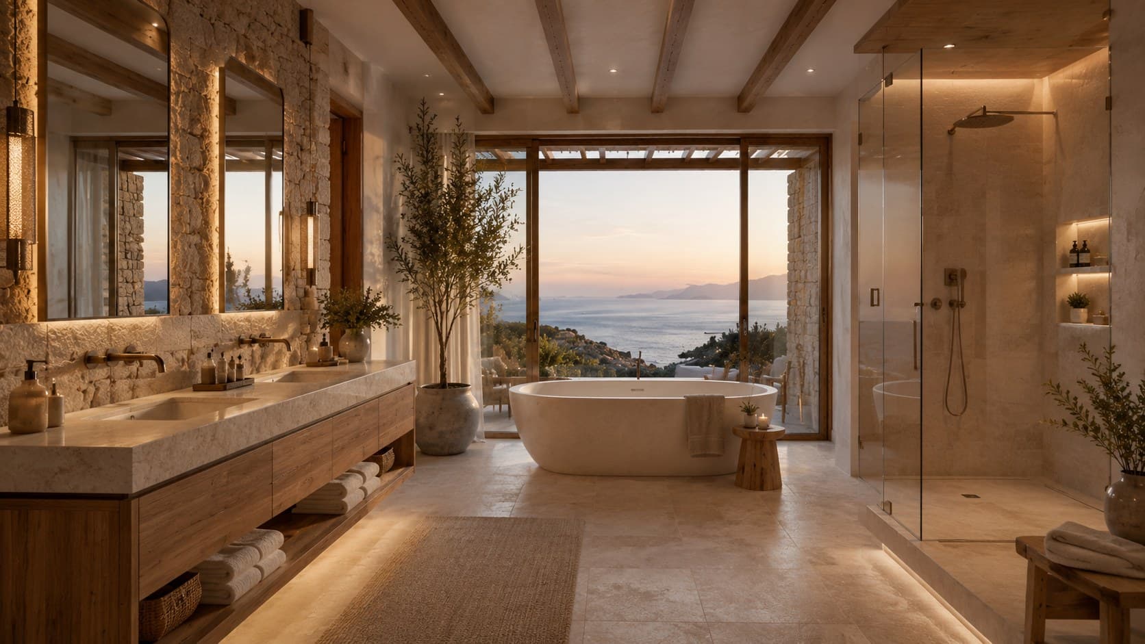 نمایی از پروژهٔ Muğla Luxury Mediterranean Villa