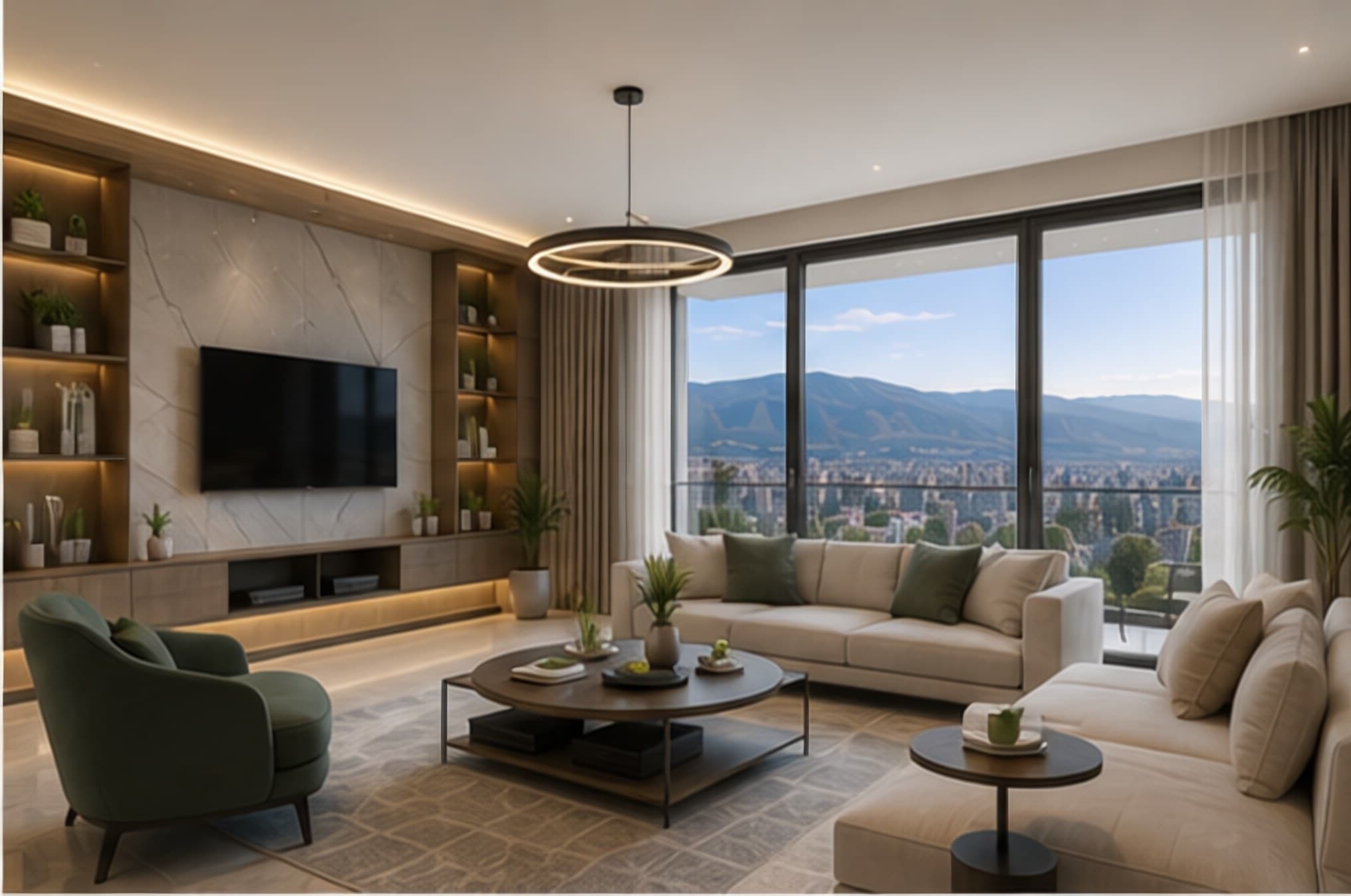 نمایی از پروژهٔ Ozluce Green Line Apartments