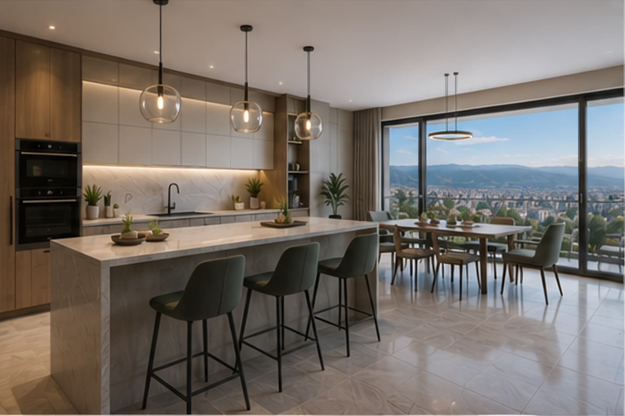 نمایی از پروژهٔ Ozluce Green Line Apartments