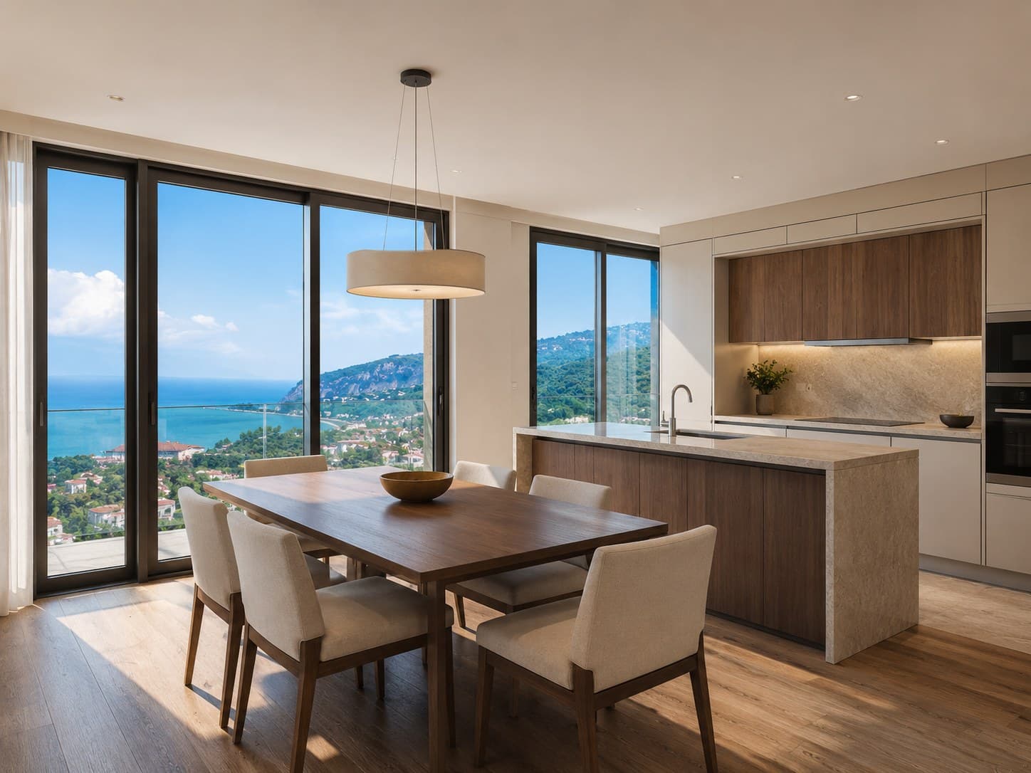 منظر من مشروع Trabzon Deniz Manzaralı Modern 3+1 Daire