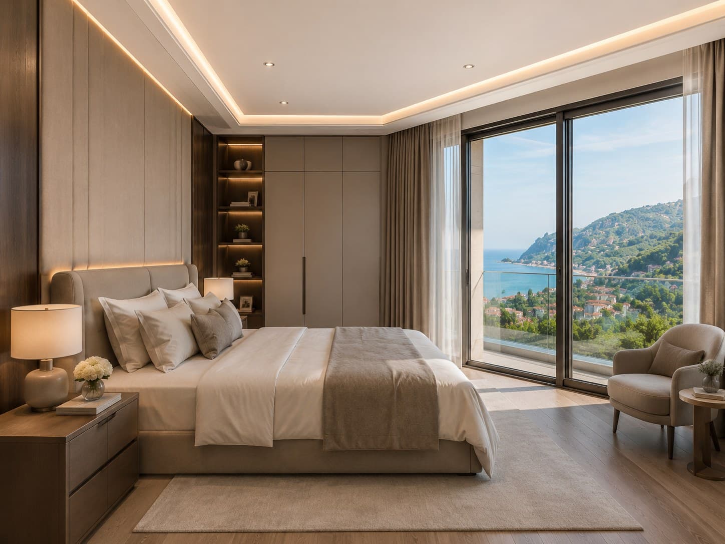 منظر من مشروع Trabzon Deniz Manzaralı Modern 3+1 Daire