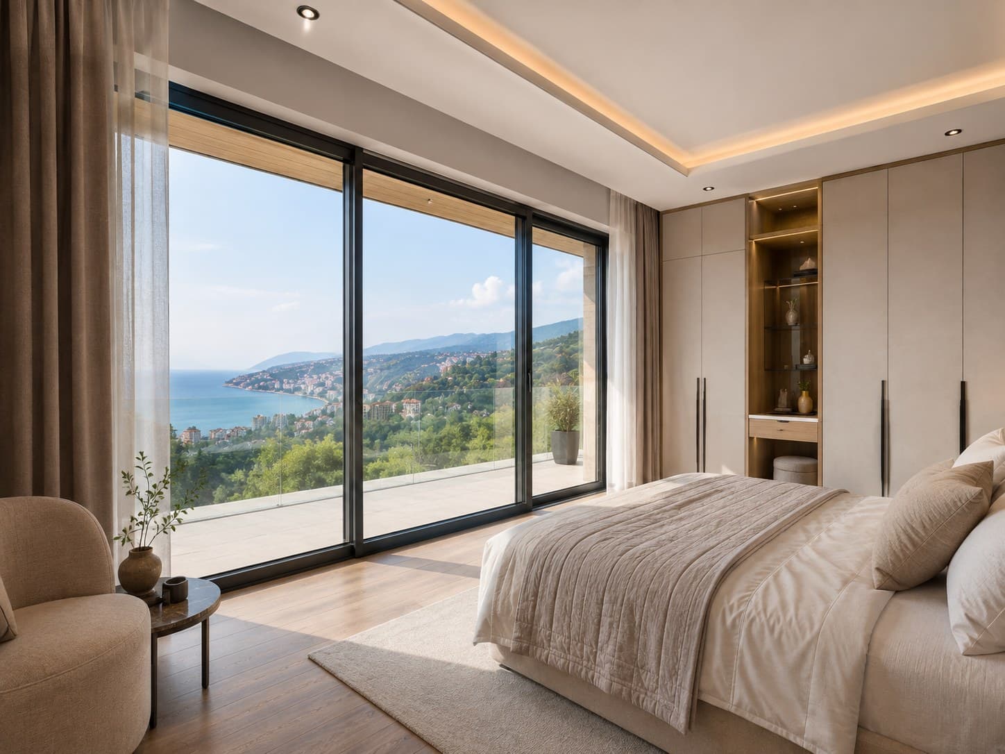 منظر من مشروع Trabzon Deniz Manzaralı Müstakil Lüks Villa