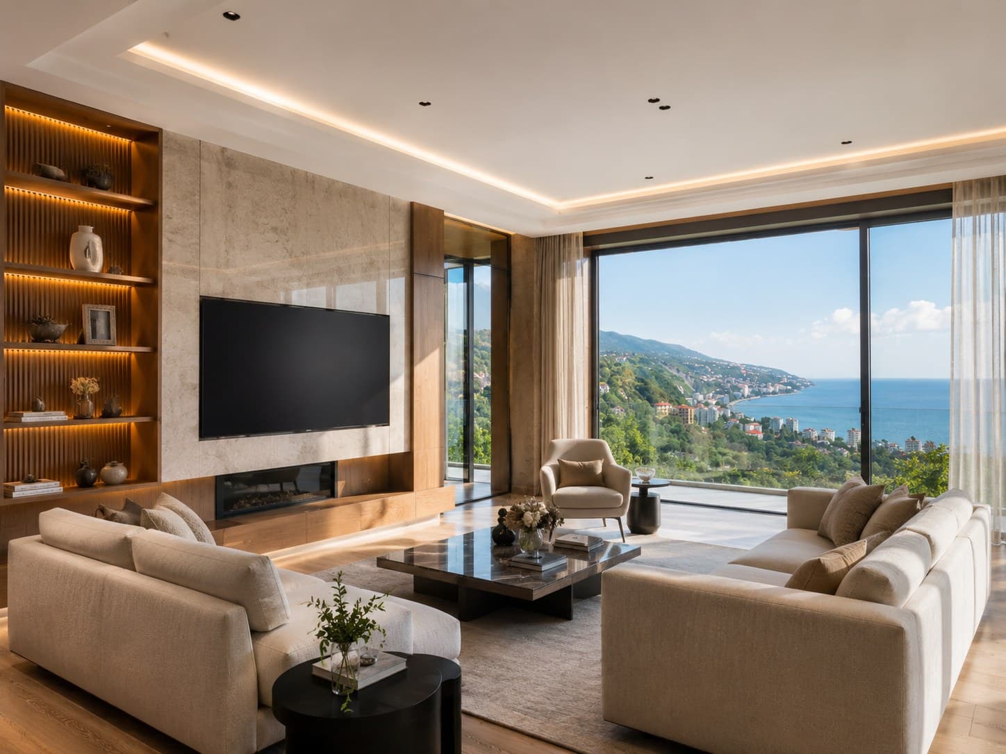 منظر من مشروع Trabzon Deniz Manzaralı Müstakil Lüks Villa