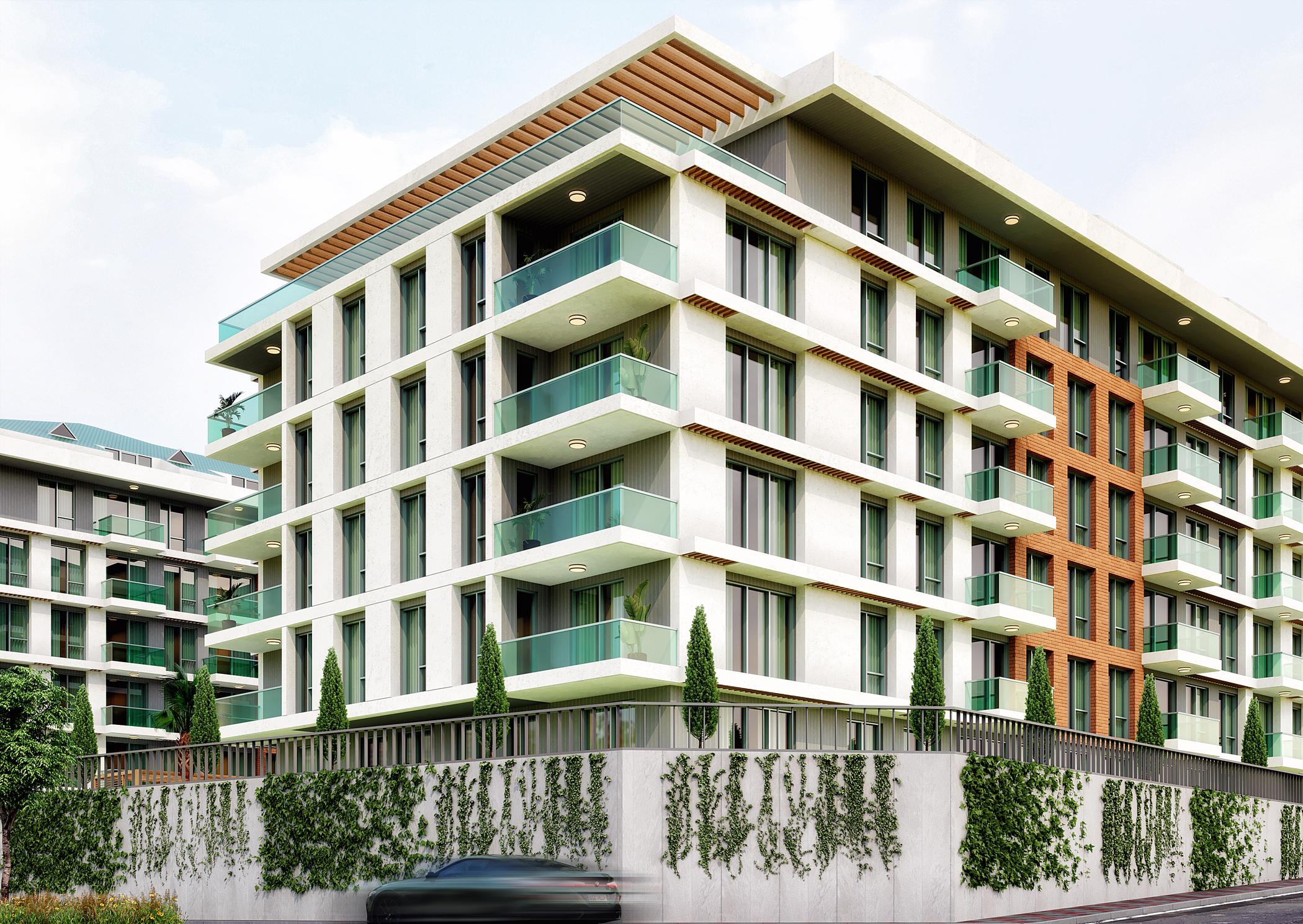 Sea view apartments with stunning architecture in Büyükçekmece 18