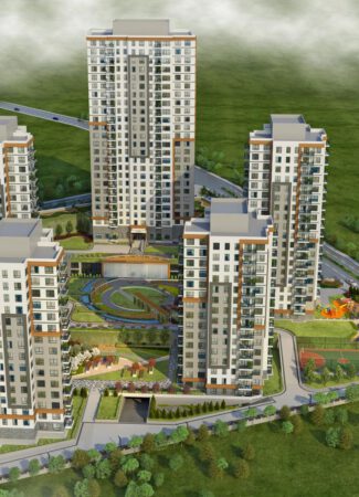 آپارتمان هایی با طراحی مدرن و کانسپت خانواده در منطقه Atakent 5